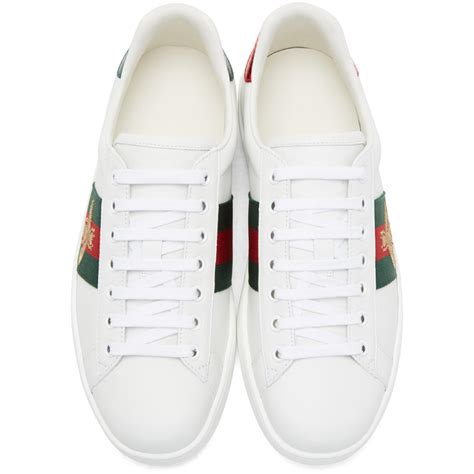 gucci mens white sneakers|Farfetch Gucci sneakers men.